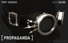 [ PROPAGANDA ] Spiky Goggles BlackSilver