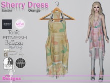 Sherry Dress Easter Orange