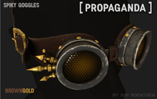 [ PROPAGANDA ] Spiky Goggles BrownGold