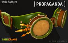 [ PROPAGANDA ] Spiky Goggles OrangeGreen