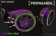 [ PROPAGANDA ] Spiky Goggles PurpleGreenSplat