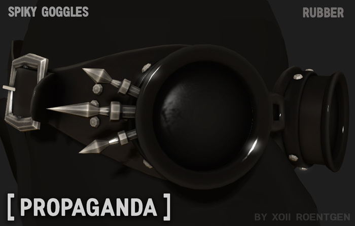 [ PROPAGANDA ] Spiky Goggles Rubber