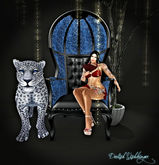 Snow Leopard & Snake Skin Porters Chair 15LI