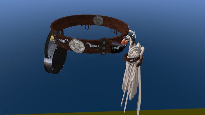 Western Cowboy Belt ,Model " Ranger "  Dark Brown