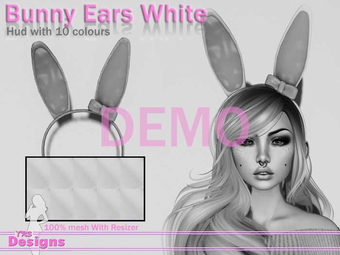 Bunny Demo Ears White