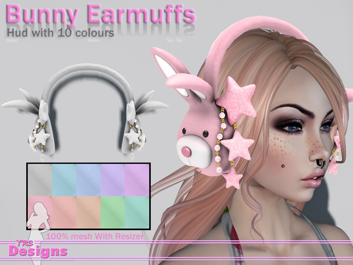 Bunny Earmuffs With Hud