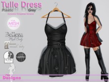 Tulle Dress Plastic Grey