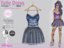 Tulle Dress Vintage Blue