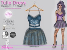 Tulle Dress Vintage Teal