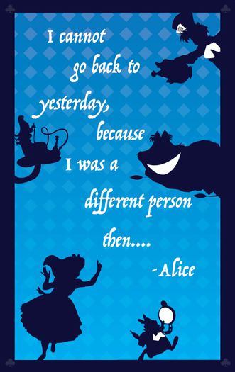 Alice Quote Poster