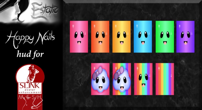 ~E~ Happy Nails - Slink HUD.