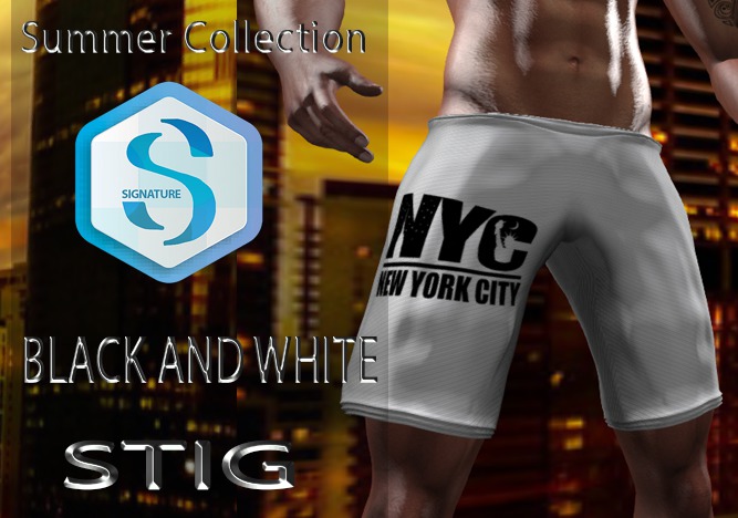 Short SIGNATURE Gianni NYC  white