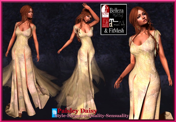 Paisley Daisy - Roses Dior Gown Lemon Lime