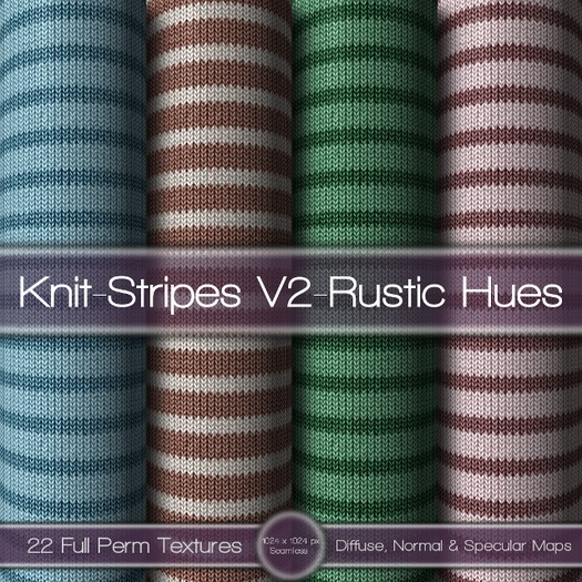 {L} Knit-Stripes V2-Rustic Hues