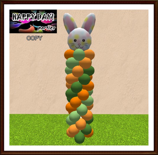 Easter - Orange Balloons  Column