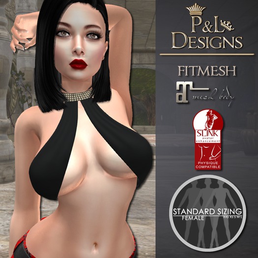 [P&L] - Bra Choker Top Single Black