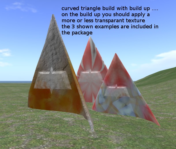 curved trangle build with flat shaded build up