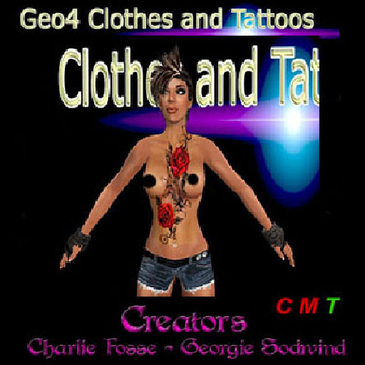 <<Geo4Clothes<<Tattoo red roses front