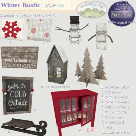 [][] bh [][] - winter rustic - cabinet RARE