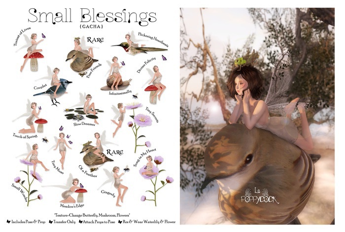 Le Poppycock *Small Blessings* Of a Feather RARE