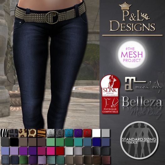 [P&L] - Low-Rise Fitted Pants MegaPack DEMO