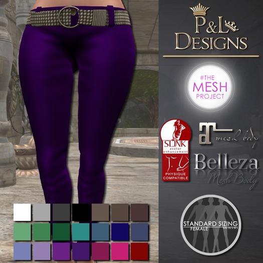 [P&L] - Low-Rise Fitted Pants Silk FatPack