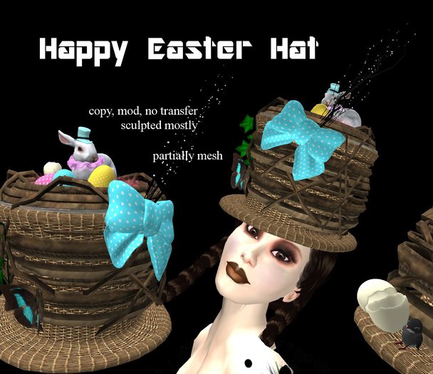 happy easter hat - GRIM BROS - SCULPTED - BOXED