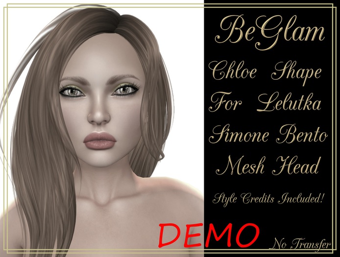 DEMO BeGlam ~ Chloe Lelutka Simone Bento Shape DEMO