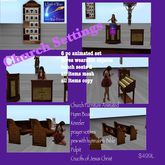 Church Furniture animated 6 piece set (crate