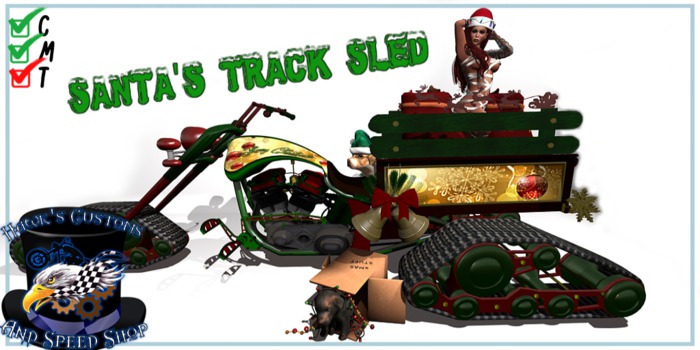 Santa's Track Ride Second Life Marketplace - Santa's Track Sled 2.0