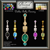 Beloved Jewelry : Dahlia Belly Piercing (Texture Change) C