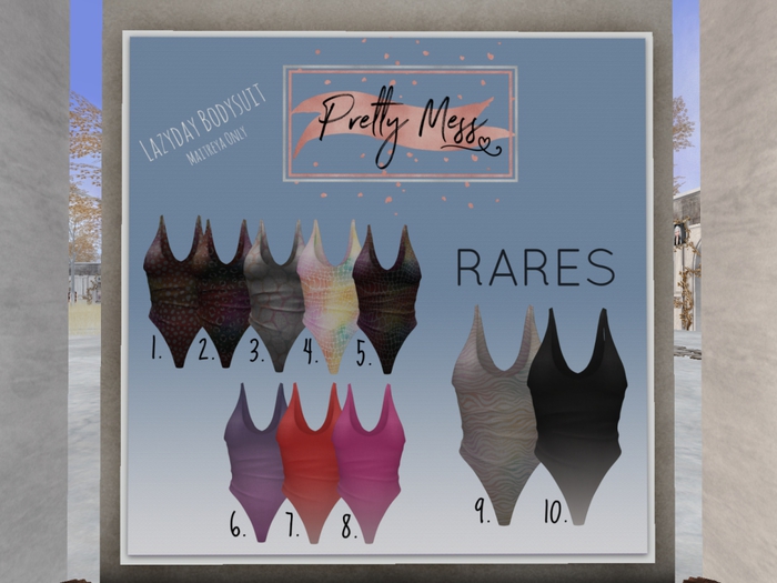 Pretty Mess - 9. Rare Zebra Bodysuit