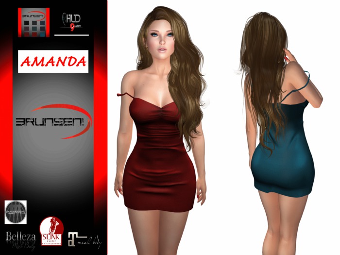 Brunsen! Amanda Dress wHUD 9 colors