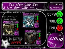 CLUB PACK 3 Clubs 1/4 SIM 1 Club 4000 qm Land Fully Equipped