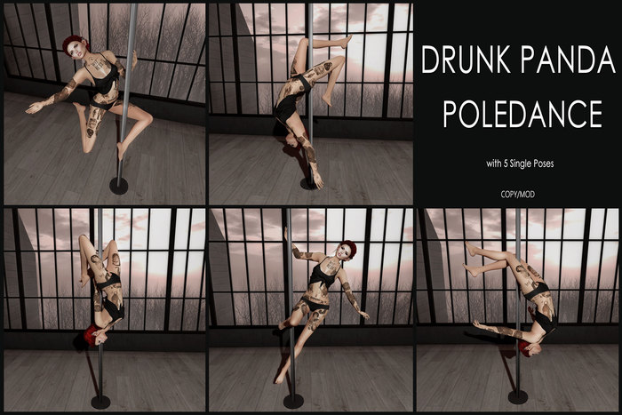 Drunk Panda - Poledance with Poses - Single