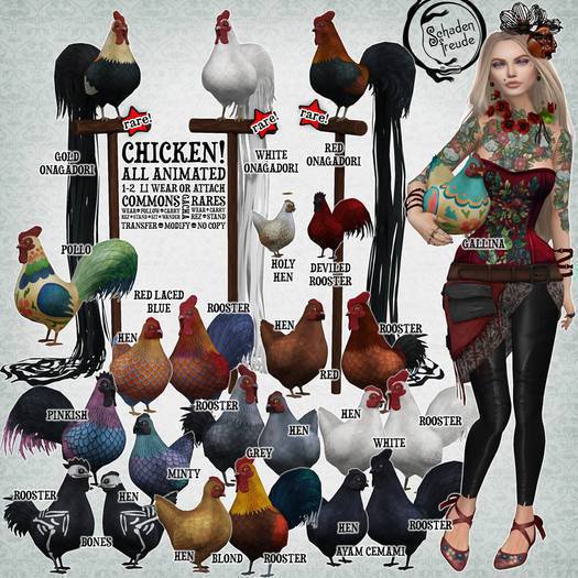 Schadenfreude Chicken! Full Set