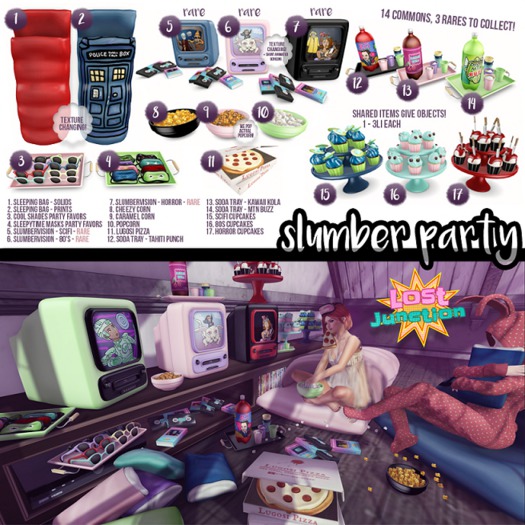 [LJ] Slumber Party - #06 - Slumbervision Set - 80's RARE
