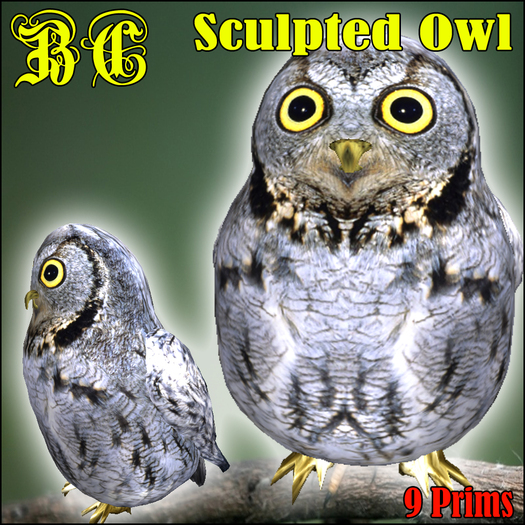 Bethi's Sculpted Owl - Full Perms
