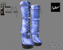 .: MB : Steampunk High Heel Boots blue for Maitreya Avatars