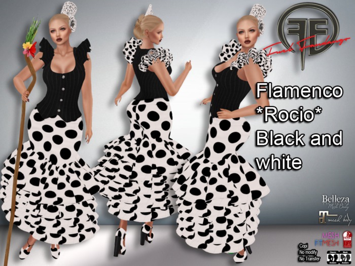 [FUEL] Flamenco *Rocio* Black and white