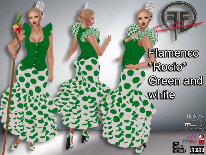 [FUEL] Flamenco *Rocio* Green and white