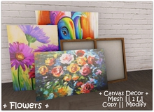 || When I'm Bored || Decor || 100% Mesh || Canvas || Flowers
