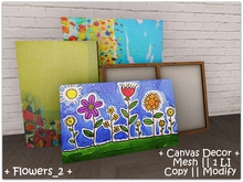 || When I'm Bored || Decor || 100% Mesh || Canvas || Flowers_2 