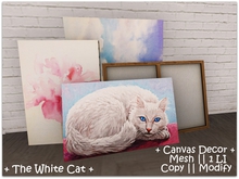 || When I'm Bored || Decor || 100% Mesh || Canvas || The White Cat