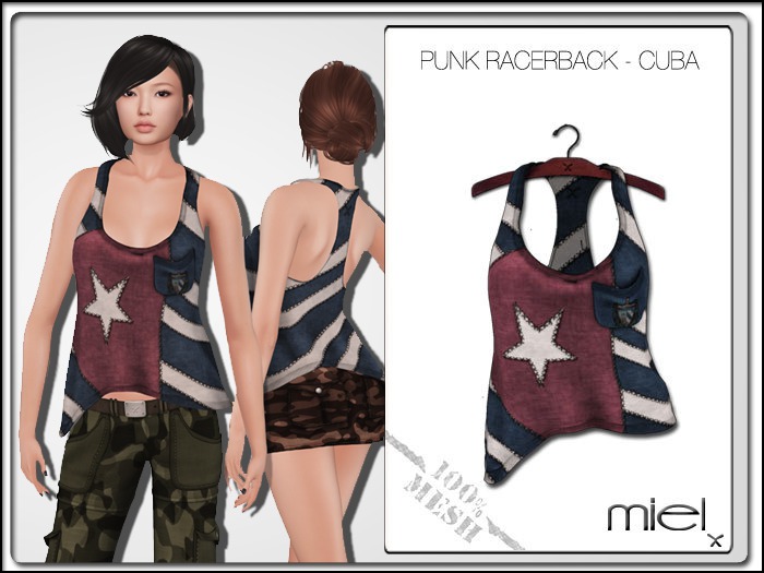 MIEL PUNK RACERBACK - Cuba (MESH)