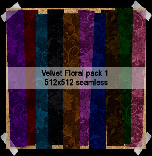 Velvet Floral texture pack 1