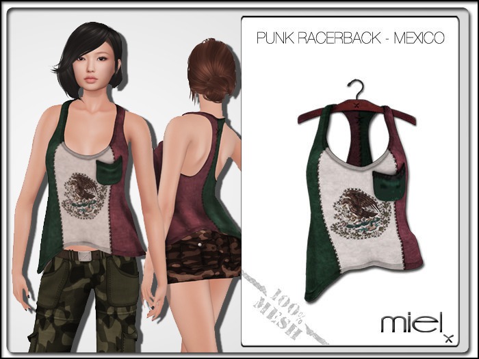 MIEL PUNK RACERBACK - Mexico (MESH)