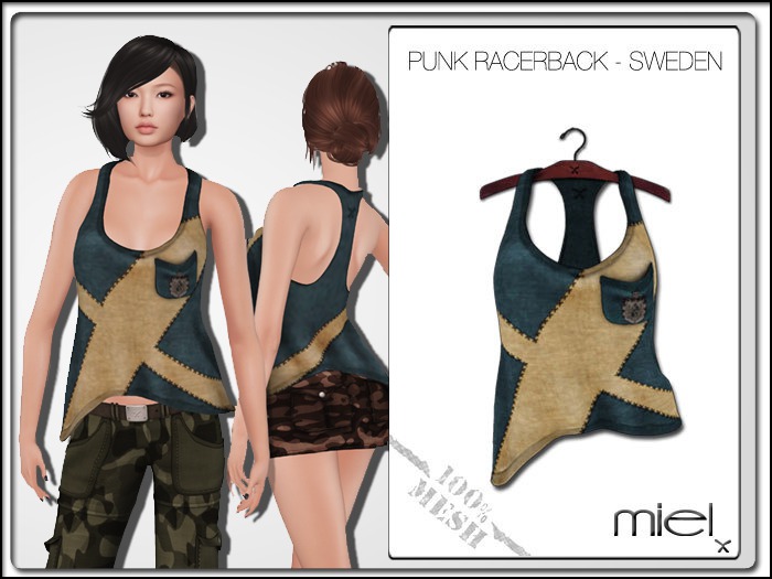 MIEL PUNK RACERBACK - Sweden (MESH)