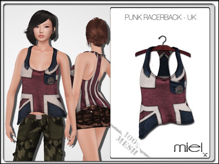 MIEL PUNK RACERBACK - UK (MESH)