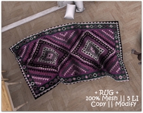 || When I'm Bored || Decor || 100%  Mesh ||  Rug ||  Nr - 3